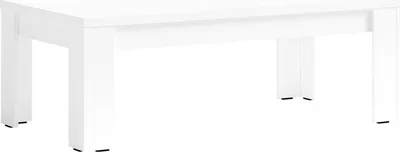 Image de Table Basse FABIO - Blanc Brillant - 135 x 47 x 70 cm