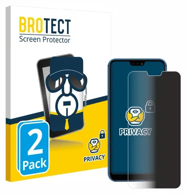 Product packaging and a representation of the screen protector on a phone.
