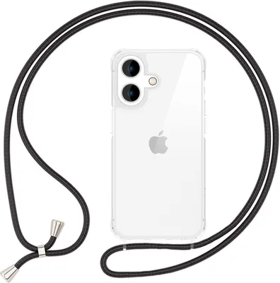 Custodia Con Cordino Per IPhone 12/12 Pro/12 Pro Max/12 Mini – Silicone TPU, Cinturino Regolabile 1,5 M, Protezione Anti-smarrimento - 3