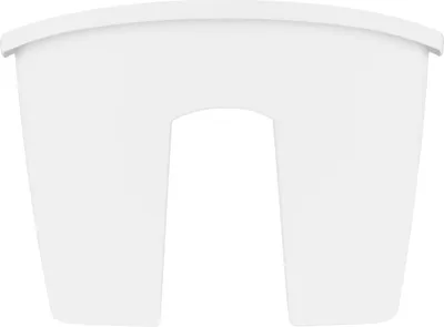 Produktbild von 8x Blumenkasten 40cm Hängetopf Blumentopf Balkontopf Geländertopf DCRO Weiß