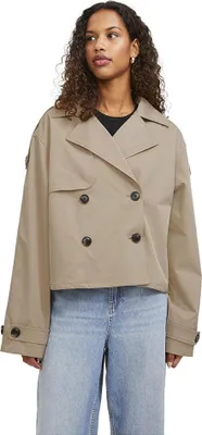 Produktbild von Jack & Jones 12248654_99_S, Trenchcoat, Uni, Erwachsener, Kleidungsknopf, Polyester, Beige