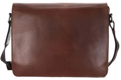 Imagen del producto de LEONHARD HEYDEN Cuero bolso bandolera bolsa de ordenador portátil con compartimento para ordenador portátil Roma Umhängetasche 5379 Braun marrón oscuro