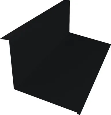 Obrázek produktu pro Lemování zdi boční PRECIT Big Stone 1000 mm pro plechovou krytinu 9005 černá