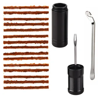 Imagen del producto de Kit de reparación para neumáticos sin cámara de bicicleta, de 16 piezas, que incluye palancas para neumáticos, ideal para bicicletas de montaña y de carreras