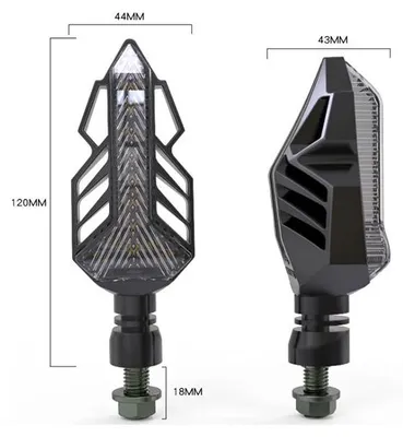 Produktbild von Motorradblinker mit Lauflicht‑LED, 2 Stück, 33120