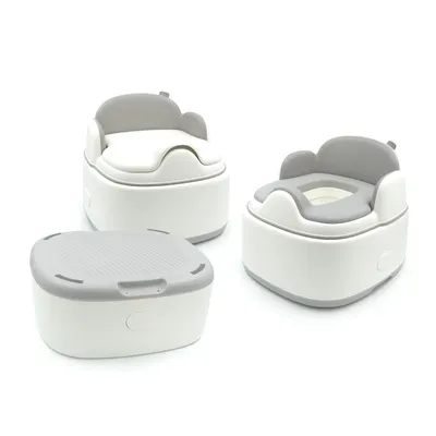 Produktbild von Buzz - Toilettentöpfchen - 3 in 1 - Grau - Toilette - Kleinkind Töpfchen - Baby Töpfchen - Pinkeltopf - Toilettentöpfchen Kind - Baby - pinkelndes Baby - Mutterschaftsgeschenk - Mutterschaftsbesuch - Babyparty