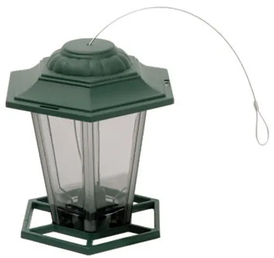 Produktbild von dobar Futterautomat für Wildvögel Laterne hängend, grün