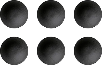 Produktbild von Villeroy & Boch MANUFACTURE ROCK Suppenschale 28cm 6er Set schwarz grau Porzella