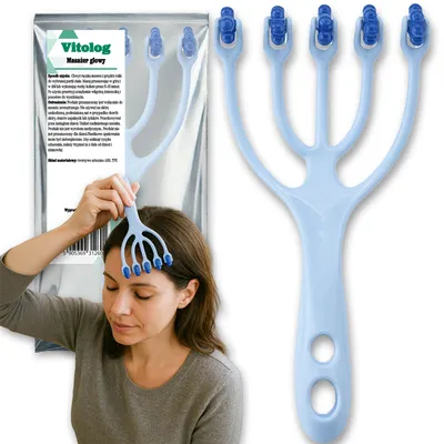 Produktbild von BC Kopfhautmassagegerät, Haarkratzer, Handmassagegerät für Nacken und Kopfhaut
