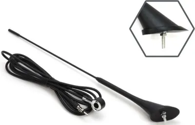 Zdjęcie produktu dla Antena Samochodowa 40Cm 5Mm Adapter 3M