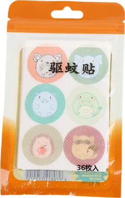 Produktbild von 36pcs Mückenaufkleber Netter Cartoon tragbare sichere effektive Insektenstiche ätherische Öle Tiermuster Moskito -Repellantien -Patches für Kleinkinder-D