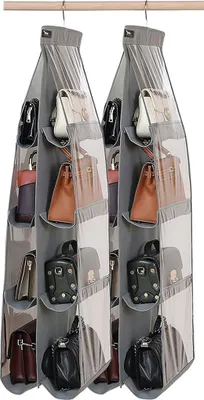 Produktbild von Handtasche Regal Taschen aufbewahrung 8Taschen Transparentes 2Stücke