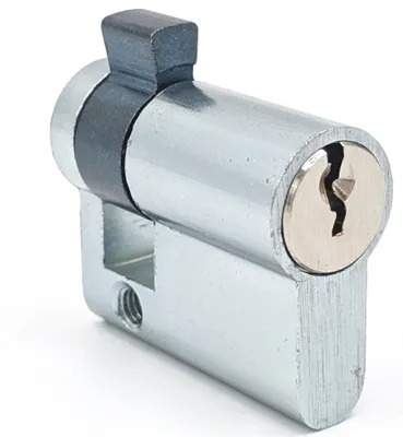 Produktbild von geba DIN 18252 Aluminium Profilhalbzylinder für geba Schlüsselschalter 3 Schlüssel