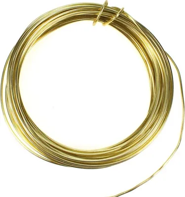 Produktbild von 12m Aluminiumdraht Ø 2mm Aludraht Basteldraht Dekodraht Schmuckdraht gold