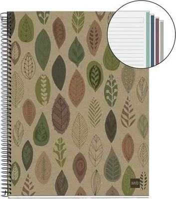 Immagine prodotto di MIQUELRIUS A293699 MIQUELRIUS Collegeblock Eco Desgin 4 liniert DIN A5 Innenrand