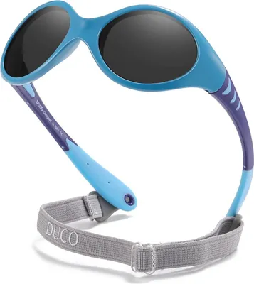 Produktbild von DUCO Kinder Sonnenbrille Polarisiert UV400 Schutz Blau Schlagfest K012