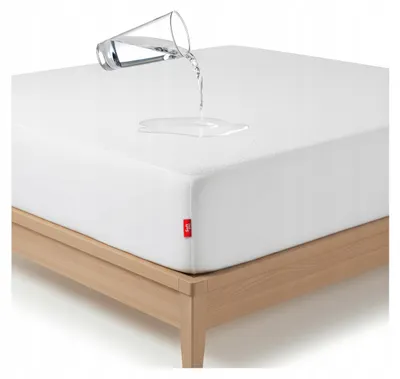 Produktbild von Softimi Wasserdichtes Spannbettlaken mit Gummizug 160x200 cm Weiß