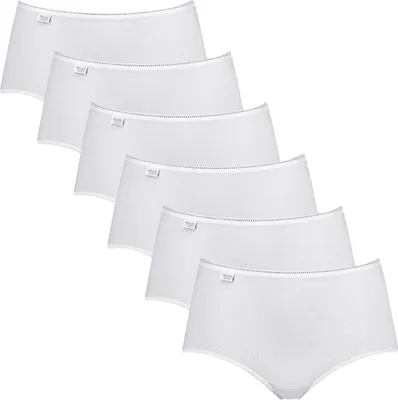 Produktbild von sloggi 6er Pack 24/7 Baumwolle Midi Slip Perfekter Sitz, Mit feinen Details, Angenehm auf der Haut