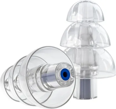 Produktbild von PureFilters transparent Ohrenstöpsel | Gehörschutz für Erzieher/-innen | aus hypoallergenem Silikon, inkl. Reinigungsspray und Transportbox |