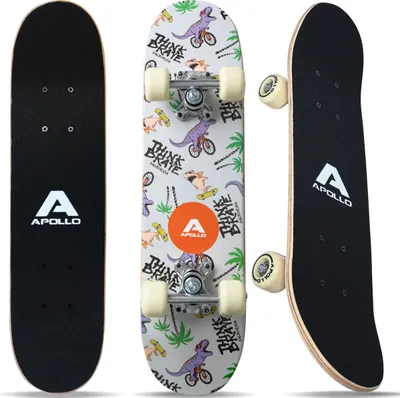 Produktbild von Apollo Kinder Skateboard  - T-Rex - 24" Komplett Board Cruiser Board ABEC 3 Kugellager