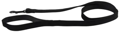 Produktbild von Schwarze COSY Hundeleine 120 cm, 2 cm breit, abriebfest, mit praktischem Griff und festem Karabiner