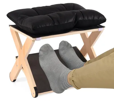 Obrázek produktu pro Podnožka pod stůl, ergonomická, s pohodlnou podložkou