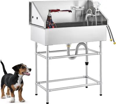 Produktbild von Crenex 86 cm Kleine Haustiere aus Edelstahl Hunde Katzen Badewanne Pflege Dusche