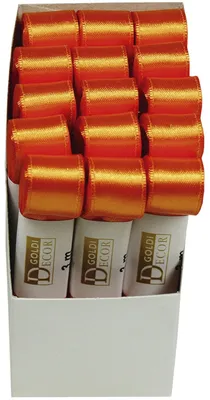 Produktbild von Doppelsatinband 15mmx3m orange