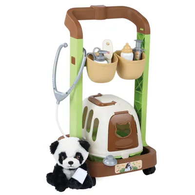 Produktbild von Smoby Medical Tierarztwagen für Kinder mit Panda Plüschtier, ab 3 Jahren