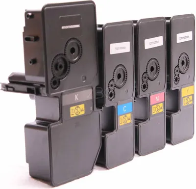 Image de Lot de 4 cartouches de toner compatibles pour Kyocera TK5220, M5521 et P5021, par ABC