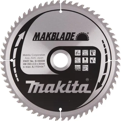 Produktbild von Makita Makblade Circular Saw Blade – 250 x 30 mm – 60 Teeth – For Wood Cutting