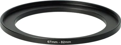 Produktbild von vhbw Step-Up-Ring Adapter 67mm - 82mm für Kamera Objektiv - Filteradapter, Metall Schwarz