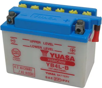 Imagen del producto de Batería Yuasa YB4L-B de 12V/4AH, sellada y con ácido integrado