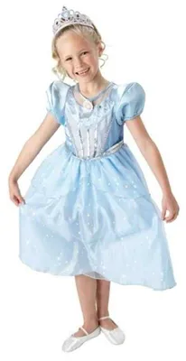 Produktbild von Original Lizenz Cinderella-Kostüm in Hellblau für Mädchen, Gr. S-L, Größe:M
