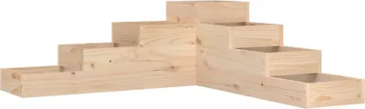 Obrázok produktu pre vidaXL záhradný kvetináč, štvorstupňový, 106x104,5x36 cm, masívne drevo (smrek)