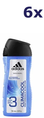 Produktbild von 6x Adidas Climacool Men Douchegel 250 ml