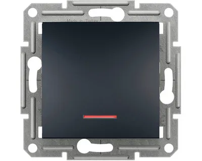 Obrázok produktu pre Vypínač Schneider Electric EPH1500171 Asfora striedavý s orientačnou kontrolkou r.6 antracit
