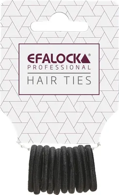Zdjęcie produktu dla Efalock opaski do włosów mini czarne 10szt