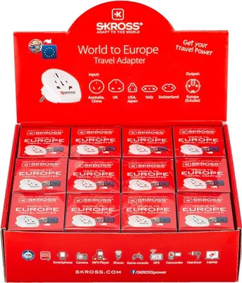 Obrázok produktu pre SKROSS predajný box Adaptér krajiny Svet do Európy