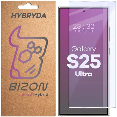 Produktbild von Elastyczne szkło hybrydowe Bizon Glass Mule do Galaxy S25 Ultra