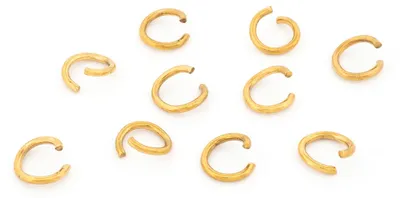 Produktbild von Vintageparts Biegeringe 304 Edelstahl 18K Gold Ionenplattiert 8 mm 10 Stück