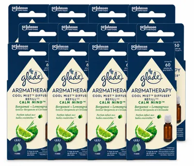 Imagen del producto de 12 unidades de recambio para difusor de aromas Glade Calm Mind - 17,4 ml - Paquete económico