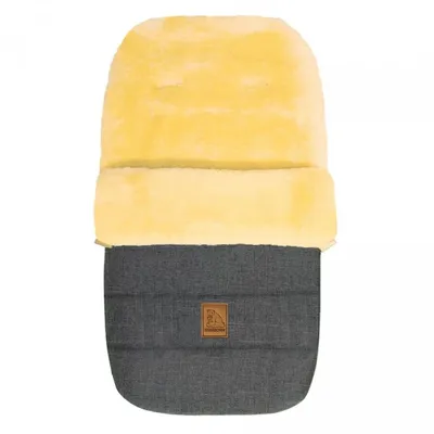 Produktbild von Heitmann Felle Lammfellfußsack Serie "Eisbärchen", Farbe: Grau/Meliert 968GM