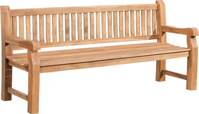 Produktbild von Gartenbank Teakbank DEGAD - Holz Teak 200x61x93 cm | Holzbank 200 Cm Gartenbank Sitzbank Mit Lehne Wetterfest Bank Garten Terrasse