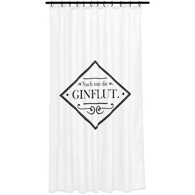 Produktbild von SEE.MANN.GARN Gin, Abbildung, Öse, Polyester, Schwarz, Weiß, 1800 mm, 2000 mm