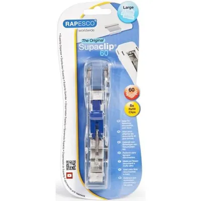 Obrázek produktu pro RAPESCO RC6008SS Zásobník na dokumenty RAPESCO Supaclip 60, transparentní