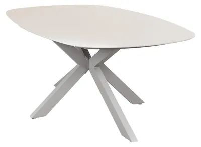 Produktbild von Gartentisch Barletta | 180x115 | Camel/Sandstone | Aluminium & Kunststoff