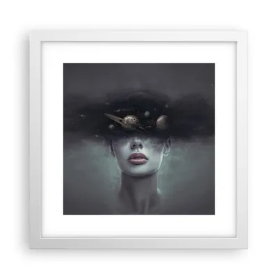 Produktbild von Gerahmtes Poster - Weißer Rahmen - Quinoa Frau Gesicht - 30x30 cm - Wand Bild - Wanddeko - Wandbilder - Kunstposter - Wandposter - Bilderrahmen - Bilder - Kunstdruck - Wanddekoration - P2WAC30x30-4796