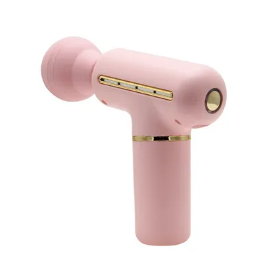 Imagen del producto de Pistola de masaje eléctrica para masajes profesionales y relajación muscular localizada, color rosa