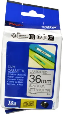 Produktbild von Brother TZE-M961, Silber, China, 5 Jahr(e), 3,6 cm, 8 m, 40 mm